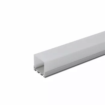Alu Profile 180° 26,5x26,5mm anodized for LED Strips